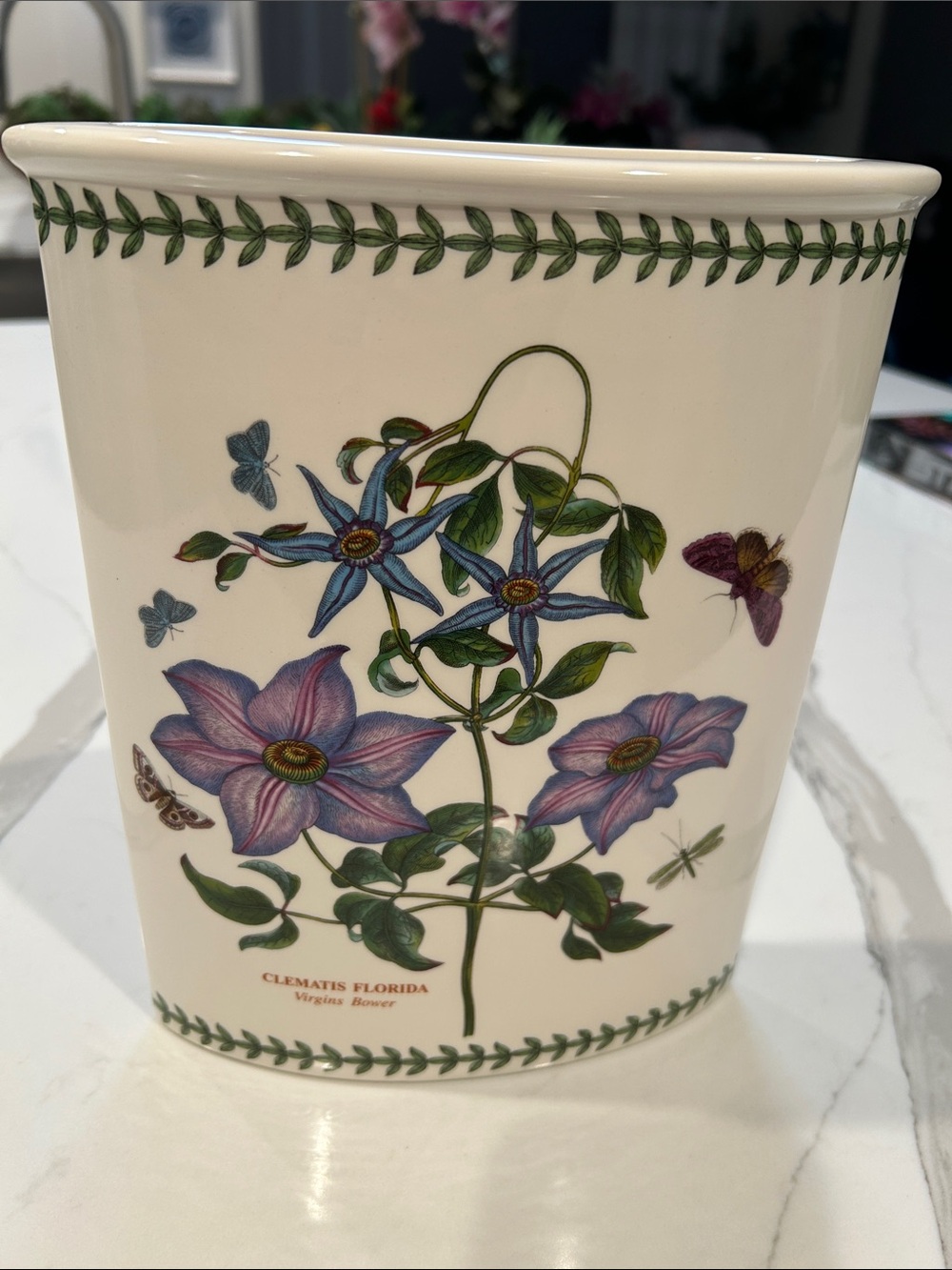 Portmeirion botanic garden Oval Floral Ceramic Planter